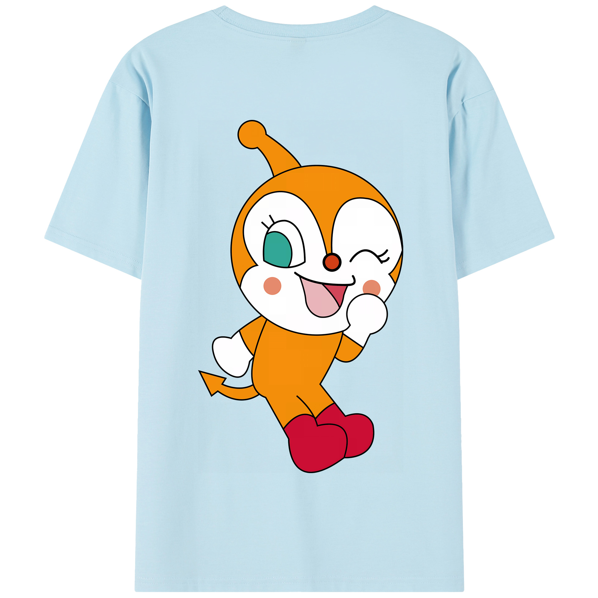 （画像用） アンパンマン Anpanman 綿100％半袖Tシャツ（背面プリント）
